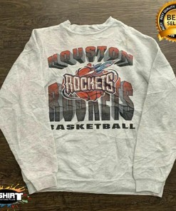 Vintage Houston Rockets Shirt for Women and Men with 80s Look, Houston Rockets Sweatshirt