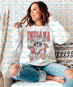 Vintage Indiana Football Crewneck Sweatshirt for NCAA Fans - Show Your State University Pride