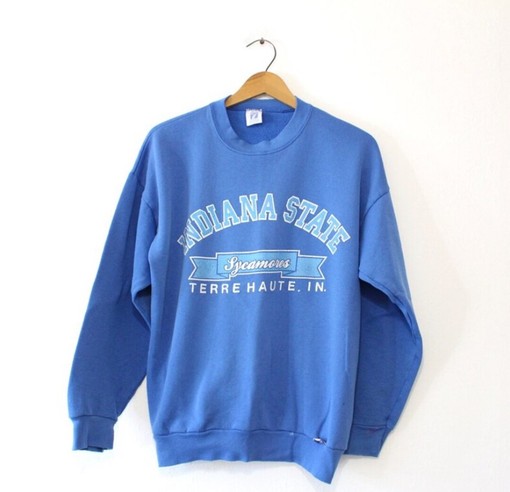Vintage Indiana State University Sycamores Sweatshirt, College Shirts, Gift For Her, Gift For Him