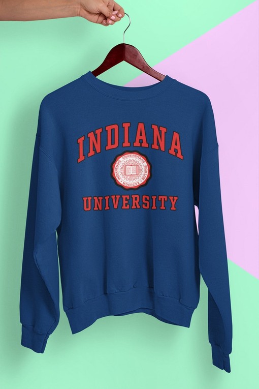 Vintage Indiana University Football Fan Shirt Sweatshirt for NCAA Fans - Show Your State University Pride