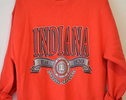 Vintage Indiana University Football Fan Shirt Sweatshirt for NCAA Fans - Show Your State University Spirit - Image 2
