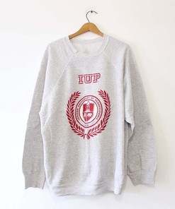 Vintage Indiana University Of Pennsylvania IUP Full Size Sweatshirt for NCAA Fans - Show Your State University Spirit