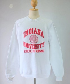 Vintage Indiana University School of Nursing Sweatshirt for NCAA Fans - Show Your State University Pride