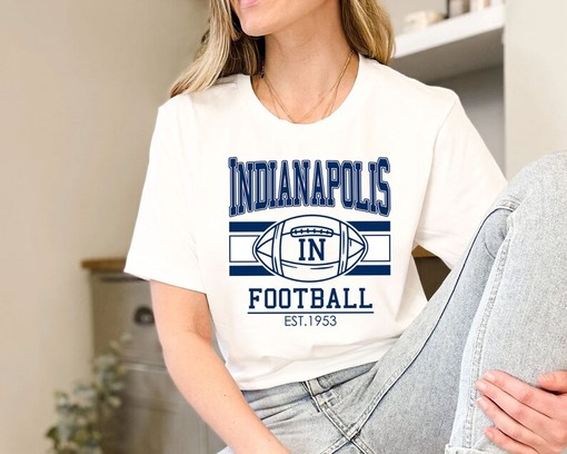 Vintage Indianapolis Football Sweatshirt, Retro NFL Fans Shirt with Sport Shirts Girls and Boys - Image 3