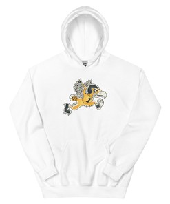 Vintage Iowa Hawkey Art Hoodie Sweatshirt - Mens Sport Shirts