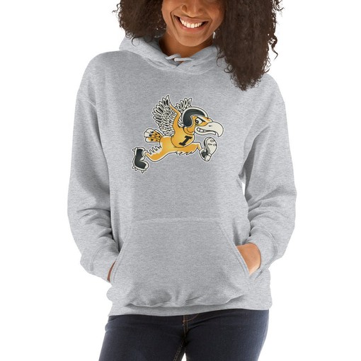 Vintage Iowa Hawkey Art Hoodie Sweatshirt - Mens Sport Shirts - Image 4