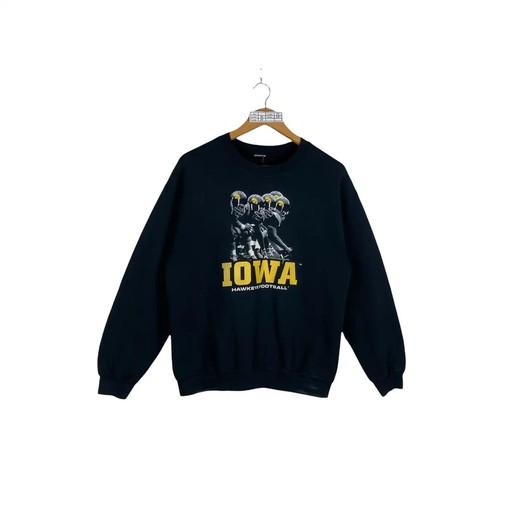 Vintage Iowa Hawkeye NCAA Football Sport Shirt Hoodie for Football Fans