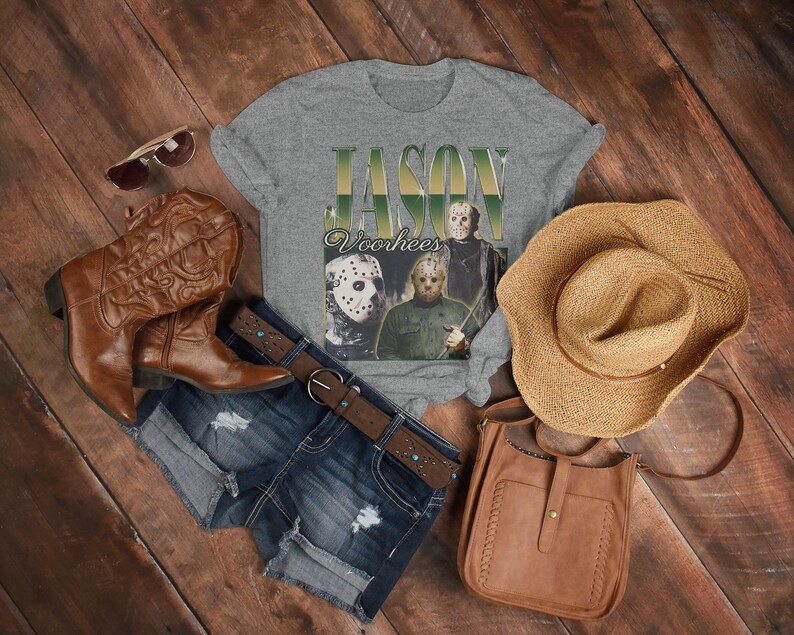 Vintage Jason Voorhees Horror Shirt - Retro T-Shirt for Fans of Friday the 13th and Michael Myers Homages - Image 3