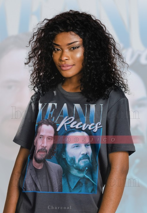 Vintage KEANU REEVES Shirt, Homage Tee, Retro Cyberpunk Movie, Movie Fans Gifts