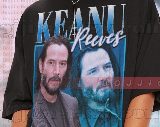 Vintage KEANU REEVES Shirt, Homage Tee, Retro Cyberpunk Movie, Movie Fans Gifts - Image 2