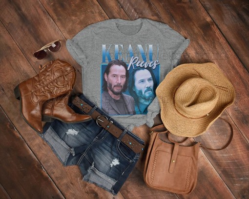 Vintage KEANU REEVES Shirt, Homage Tee, Retro Cyberpunk Movie, Movie Fans Gifts - Image 3