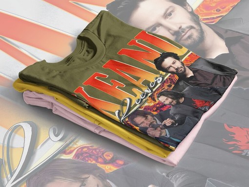 Vintage KEANU REEVES Shirt, Homage Tshirt, Retro Cyberpunk Movie Tee, Movie Shirts for Women - Image 4
