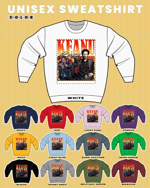 Vintage KEANU REEVES Sweatshirt, Homage Sweater, Retro Cyberpunk Movie Tee, Film T-Shirt - Image 3