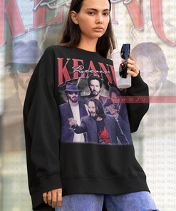 Vintage KEANU REEVES Sweatshirt, Homage Sweater, Retro Cyberpunk Movie Tee, Movie Shirts for Women