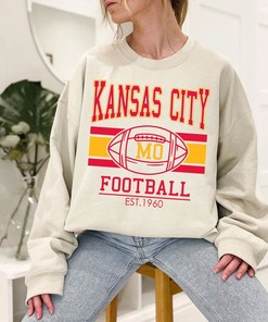 Vintage Kansas City Football Sweatshirt, Retro NFL Shirt for Fans