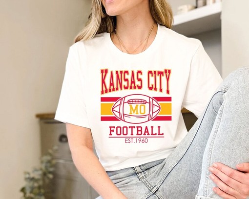 Vintage Kansas City Football Sweatshirt, Retro NFL Shirt for Fans - Image 3
