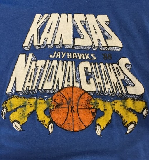 Vintage Kansas Jayhawks 1988 National Champs Shirt with Vintage 90S Shirt, Perfect for Fans of Vintage Ncaa Shirts - Image 2