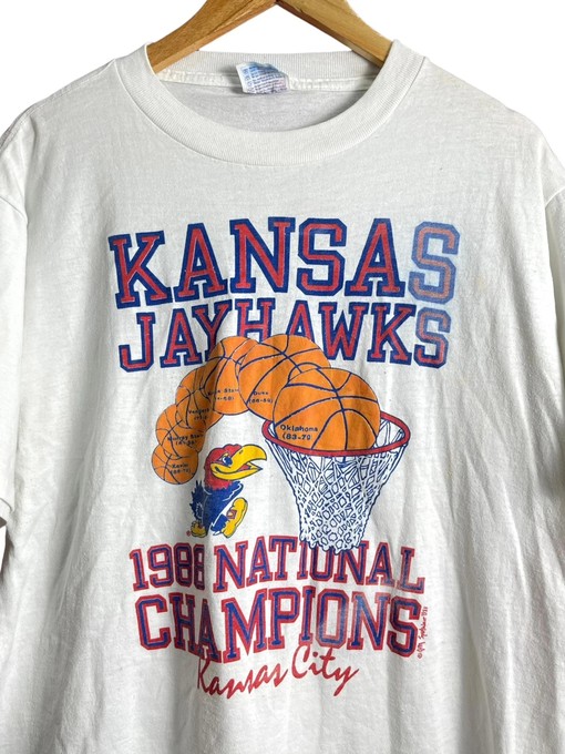 Vintage Kansas Jayhawks Basketball Champion Apparel for Fans - Image 2