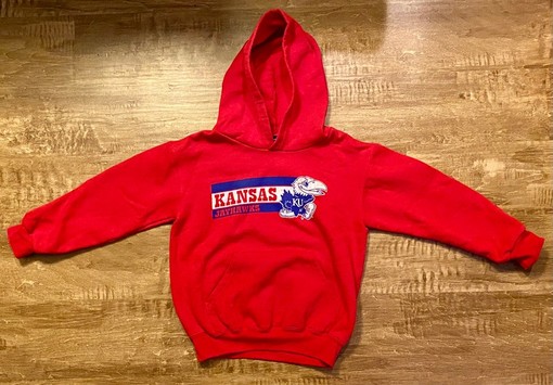 Vintage Kansas Jayhawks Red Hoodie - Retro NCAA Shirts for Men and Women