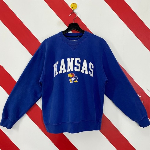 Vintage Kansas Jayhawks Sweatshirt Crewneck Sweater Pullover University, Love Your Team