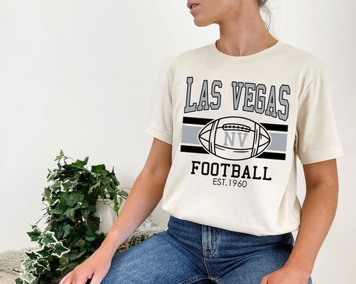 Vintage Las Vegas Football Sweatshirt, Retro NFL Fans Shirt with NCAA Shirt Kids and MLB Vintage Tee - Image 4