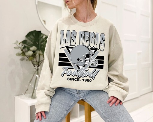 Vintage Las Vegas Football Team Sweatshirt with American University Shirt and NCAA Shirts for Women