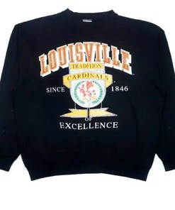 Vintage Logo 7 Louisville Cardinals Tradition Sweatshirt - NCAA Shirts for Fans