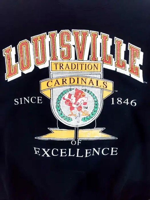 Vintage Logo 7 Louisville Cardinals Tradition Sweatshirt - NCAA Shirts for Fans - Image 2