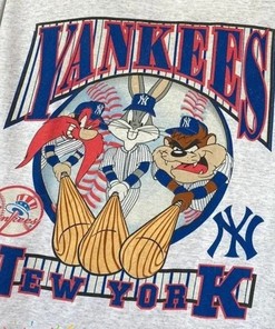 Vintage Looney Toons New York Yankees Shirt - Unisex World Series Baseball Shirt