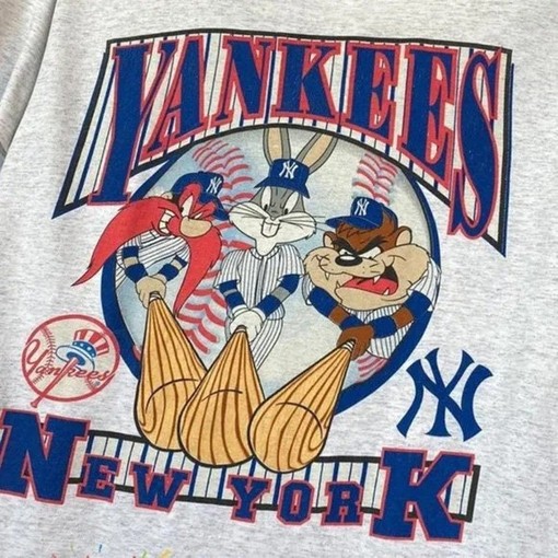 Vintage Looney Toons New York Yankees Shirt - Unisex World Series Baseball Shirt