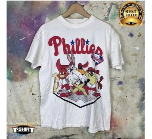 Vintage Looney Tunes Philadelphia Phillies World Series Sweatshirt - A Must-Have for Fans