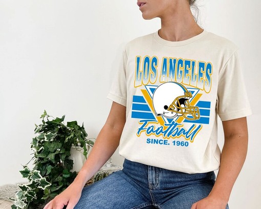 Vintage Los Angeles Football Crewneck Sweatshirt Hoodie Shirt Gifts for NFL Fans with NCAA Shirt Kids - Image 4