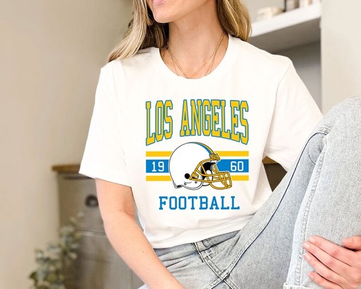 Vintage Los Angeles Football Sweatshirt, Retro NFL Fans Shirt, LA Team Shirt with NCAA Shirts for Men - Image 3