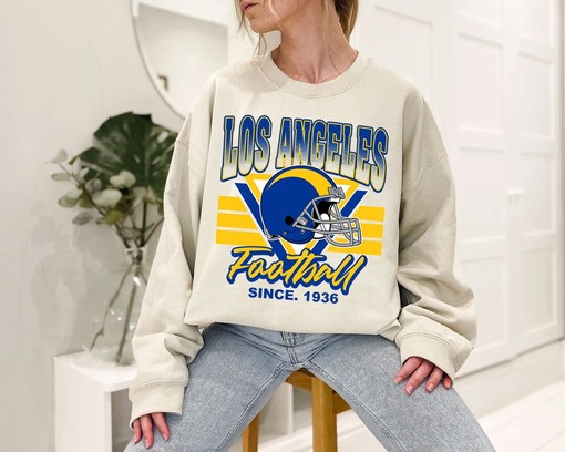 Vintage Los Angeles Football Team Sweatshirt with NCAA Shirts for Men and Women and College Shirts