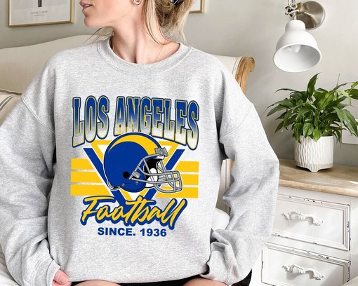 Vintage Los Angeles Football Team Sweatshirt with NCAA Shirts for Men and Women and College Shirts - Image 2