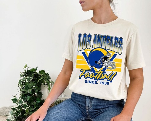 Vintage Los Angeles Football Team Sweatshirt with NCAA Shirts for Men and Women and College Shirts - Image 4
