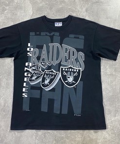 Vintage Los Angeles Raiders Sweatshirt T-shirt with Big Fan Logo - Ideal Gift for NFL Fans