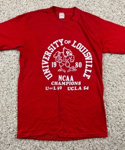 Vintage Louisville Cardinals Basketball 1980 Champions Sweatshirt