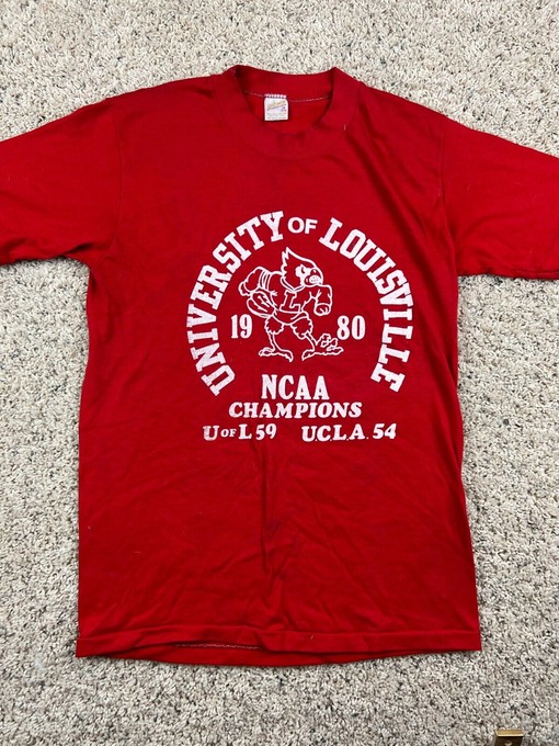 Vintage Louisville Cardinals Basketball 1980 Champions Sweatshirt