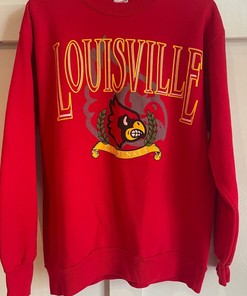 Vintage Louisville Cardinals Girardin Crewneck Sweater - NCAA Shirts for Fans