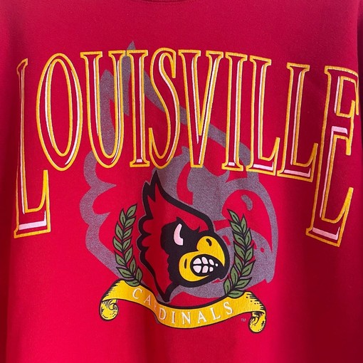 Vintage Louisville Cardinals Girardin Crewneck Sweater - NCAA Shirts for Fans - Image 2