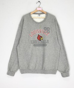 Vintage Louisville Cardinals Grey Crewneck Pullover