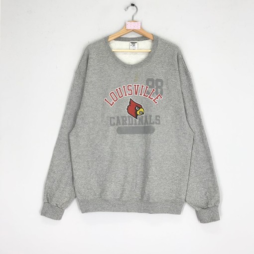 Vintage Louisville Cardinals Grey Crewneck Pullover