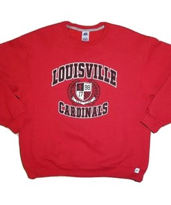 Vintage Louisville Cardinals Russell Athletic Red Crewnek Sweatshirt