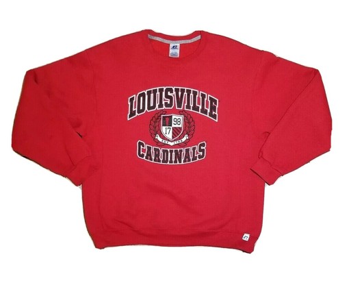 Vintage Louisville Cardinals Russell Athletic Red Crewnek Sweatshirt