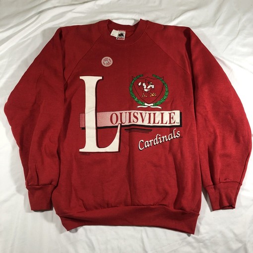 Vintage Louisville Cardinals Uni Football Sweatshirt - NCAA Shirts for Fans - Image 2