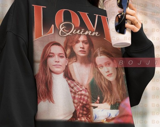 Vintage Love Quinn Sweatshirt from You TV Show featuring Victoria Pedretti, Joe Goldberg, and Penn Badgley - Image 4