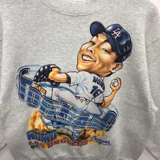 Vintage MLB Hideo Nomo LA Dodgers T-Shirt Sweatshirt Pullover Hoodie - A Great Gift for Fans! - Image 2