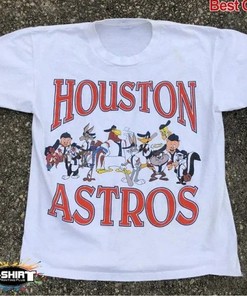 Vintage MLB Houston Astros Looney Tunes Shirt with Unisex Style for Baseball Fans