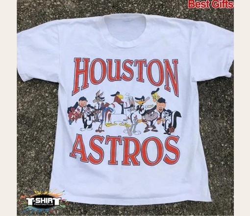 Vintage MLB Houston Astros Looney Tunes Shirt with Unisex Style for Baseball Fans